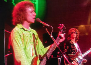 Jack Bruce and Mick Taylor in 1975. Video image: BBC Studios/Esoteric Recordings