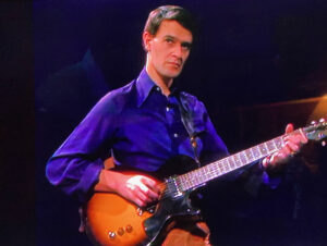 John McLaughlin in 1970 with Tony Williams Lifetime. Video image: BBC Studios/Esoteric Recordings