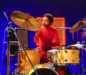 Tony Williams in 1970 leading Tony Williams Lifetime. Video image: BBC Studios/Esoteric Recordings